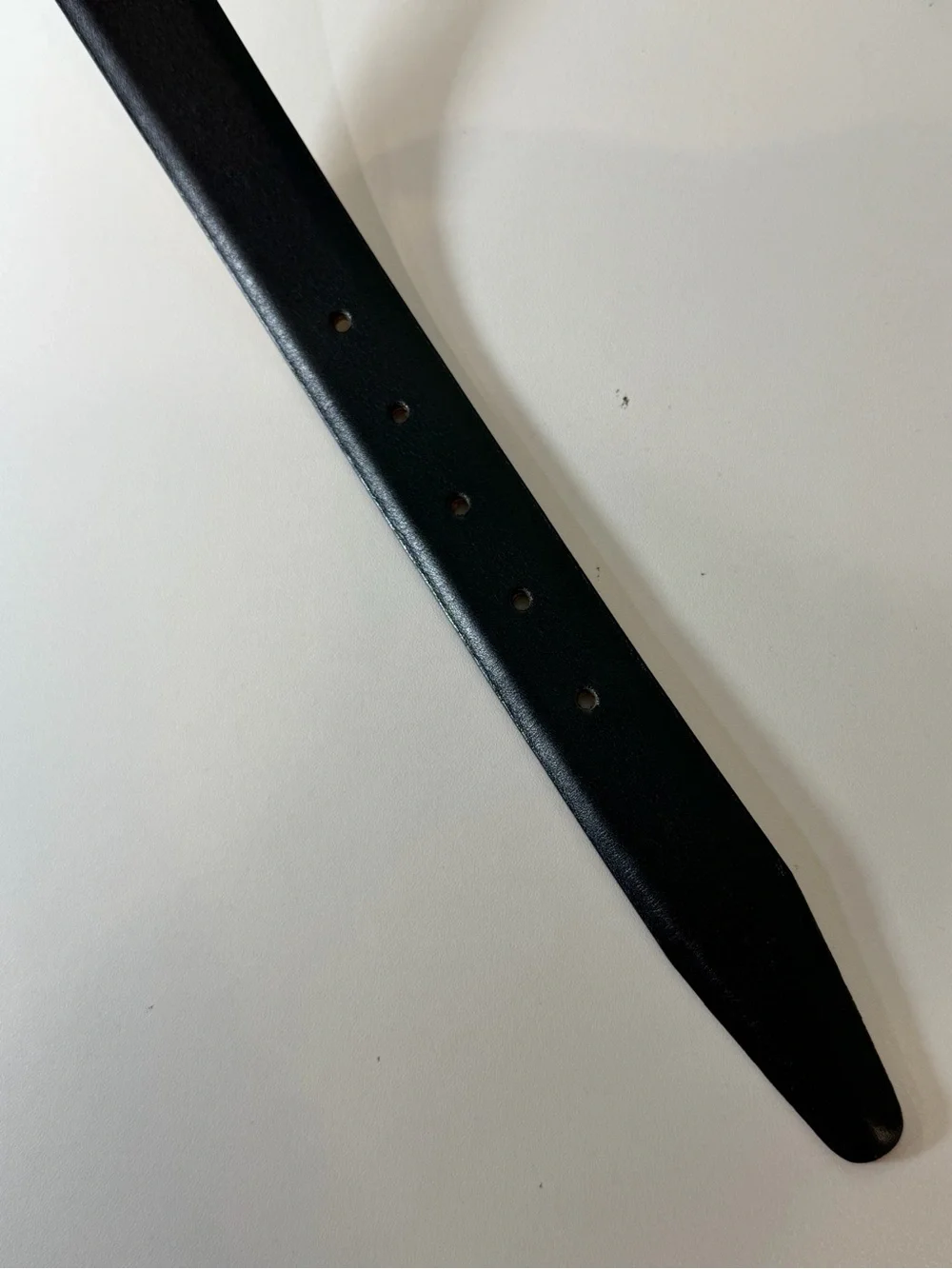 Brand New Cipriani Small ~33W Italian Calfskin Black Leather Belt Gold Buckle